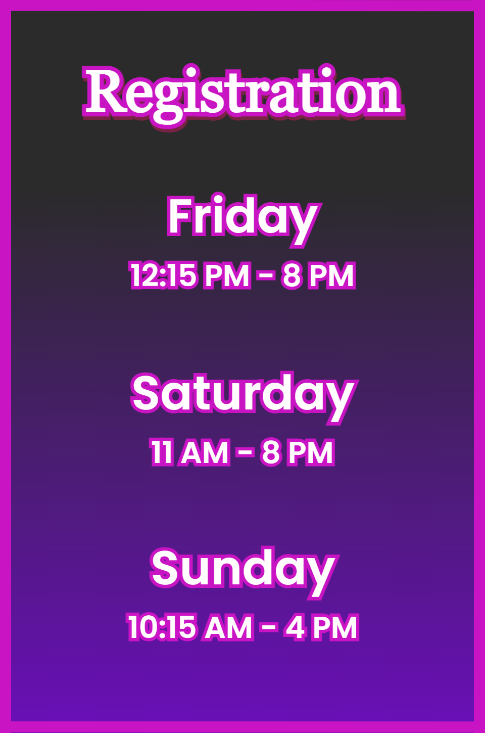 registration hours 2026